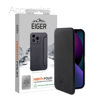 EIGER APPLE IPHONE 13 SCHUTZCASE BOOKSTYLE EIGER NORTH CASE FOLIO BLACK