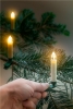 10 kabellose LED-Weihnachtsbaumkerzen