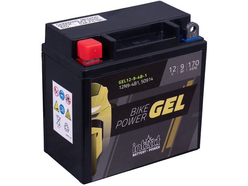 12272_0 Intact GEL12-9-4B-1 GEL-Motorradbatterie 12V 9Ah ersetzt 12N9-4B1, CB9-B, 50914