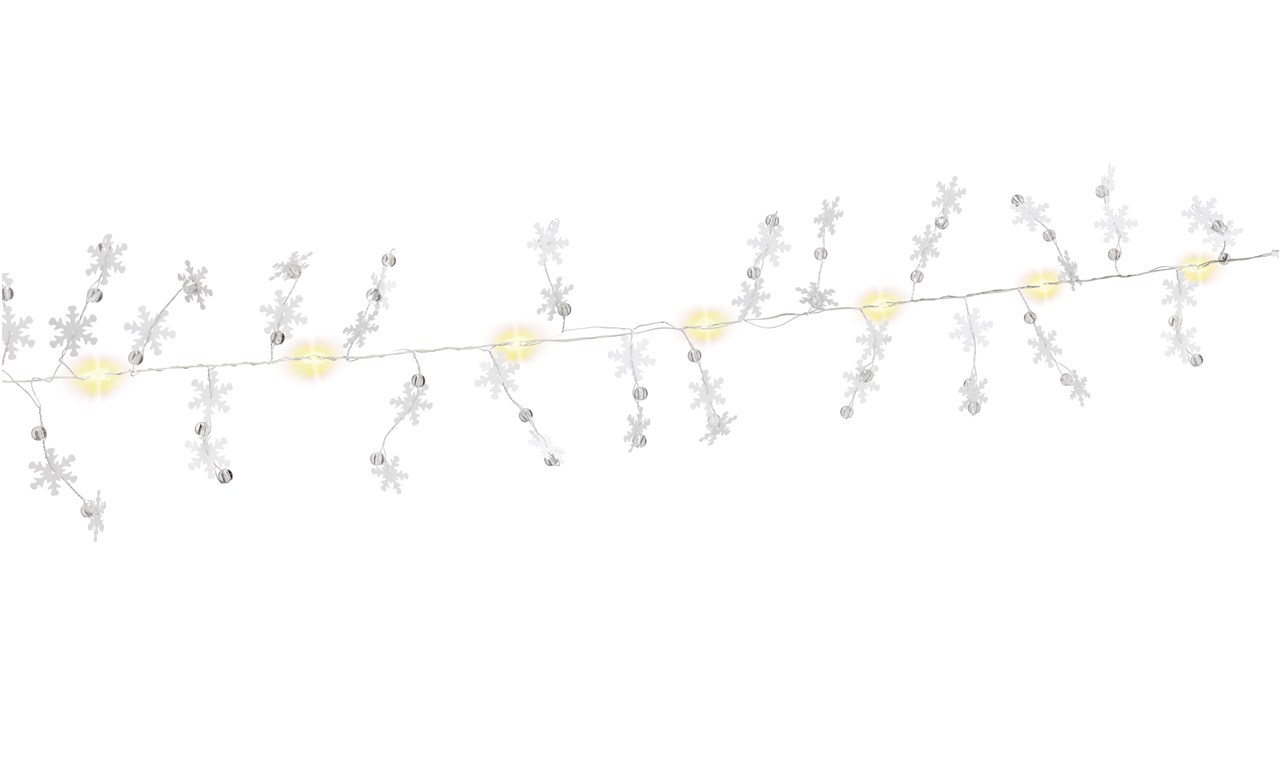 27241_068Ec0l9bBHblt 10er LED-Silberdraht-Lichterkette "Schneeflocken"