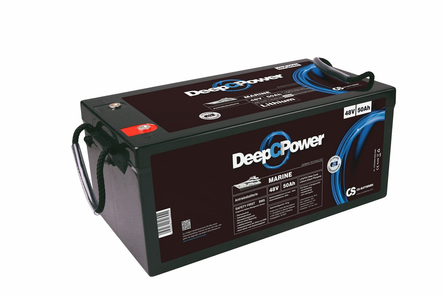 23951_0YS1XbZGfVARLk Batterie Deep C Power 48V 50Ah LiFePO4 marine / bateau 520 x 268 x