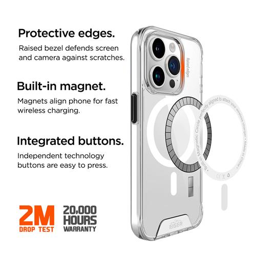 27076_1HWcWKcBzipXbs iPhone 15 Pro, Glacier Magsafe Case transparent
