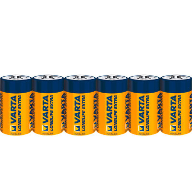 Varta 4114 Longlife Extra, LR14, C, piles, pack de 6