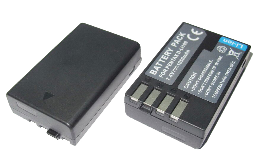 12404_08skE5vUJyuMuR Akku ersetzt Pentax D-Li109 passend für K-30, K-50, K-500 1100mAh