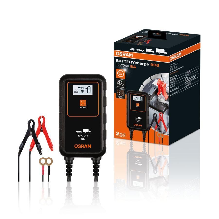 26844_2 Osram Batterieladegerät für Auto/LKW 12V/24V 8A