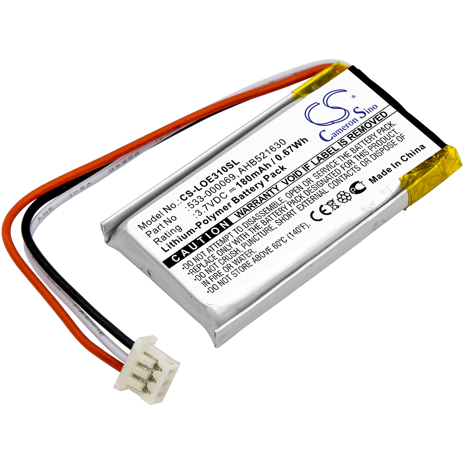 24459_0ufemCFMlzpQo0 Akku ersetzt Logitech 533-000069, AHB521630 180mAh