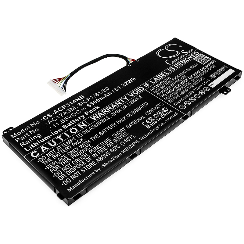 25361_0Z95UGO4RblQWR Akku ersetzt Acer AC17A8M passend für SF314, Spin 3 SP314, TravelMate X3410