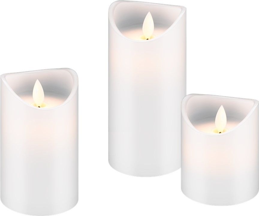 23326_0toUxSvW6Zf12o 3er Set LED Echtwachs-Kerzen Weiss