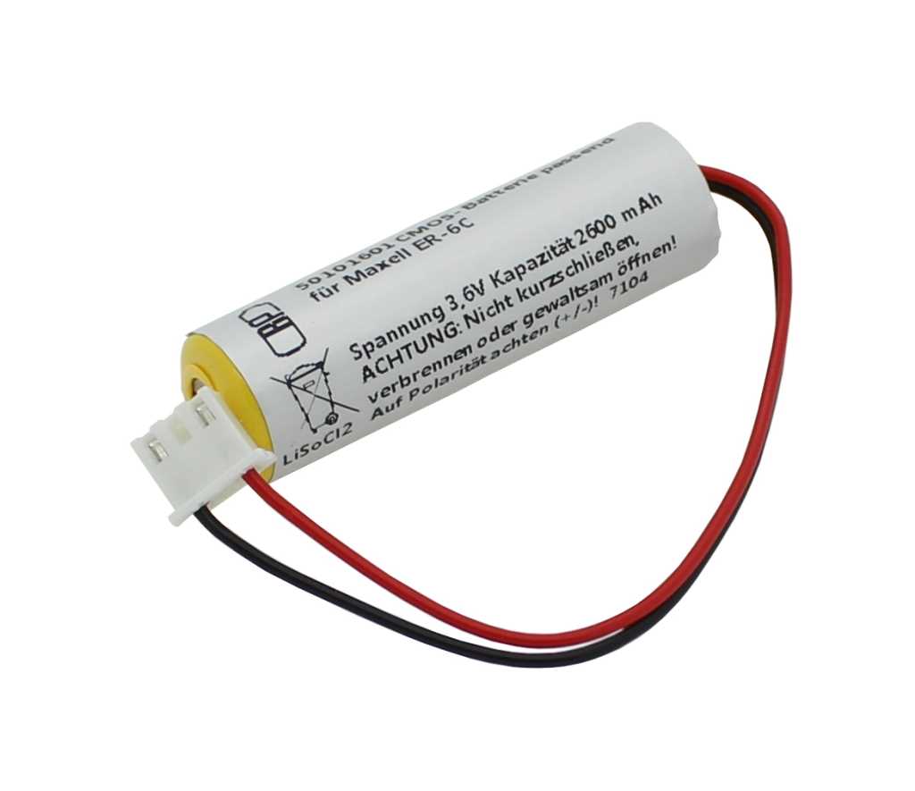 11764_0 Speicherbatterie 3,6V ersetzt Maxell ER-6C, ER6C passend für F2-40BL, F2, FX2