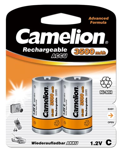 13358_0 Camelion 1.2V 3500mAh Ni-MH, Typ C, HR14, Baby Akkus 2er Pack