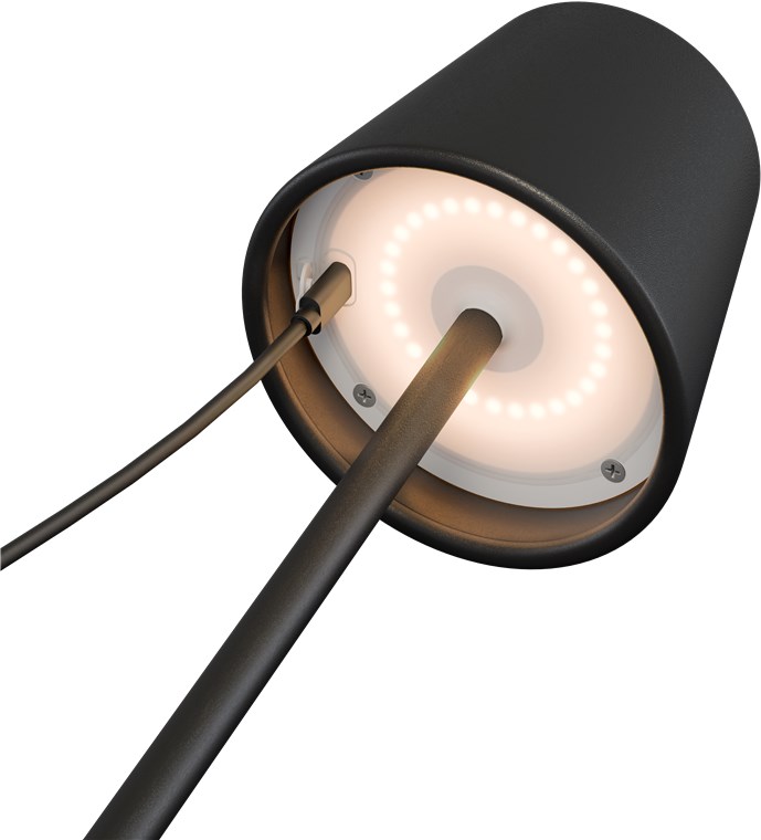 27584_2Au3oYO7kHUIVL Kabellose dimmbare LED Tischleuchte, Schwarz