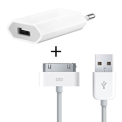 13080_0 iPhone 4 Slim-Netzteil mit Ladekabel