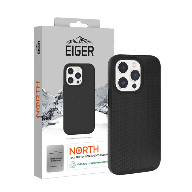26214_0MlWZhVzHpOpEV EIGER APPLE IPHONE 14 PRO MAX OUTDOOR-COVER EIGER NORTH RUGGED BLACK