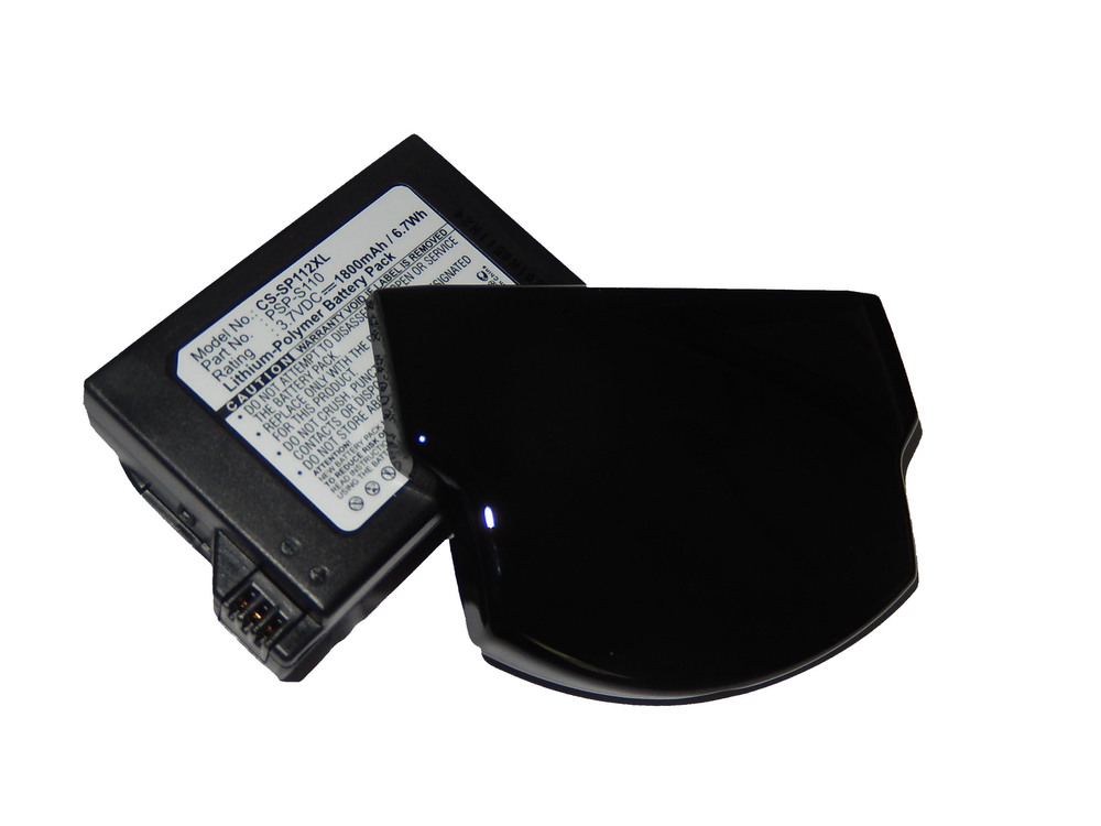 17738_0 Akku passend für Sony PSP Slim, PSP-2000 ersetzt PSP-S110 1800mAh mit Abdeckung