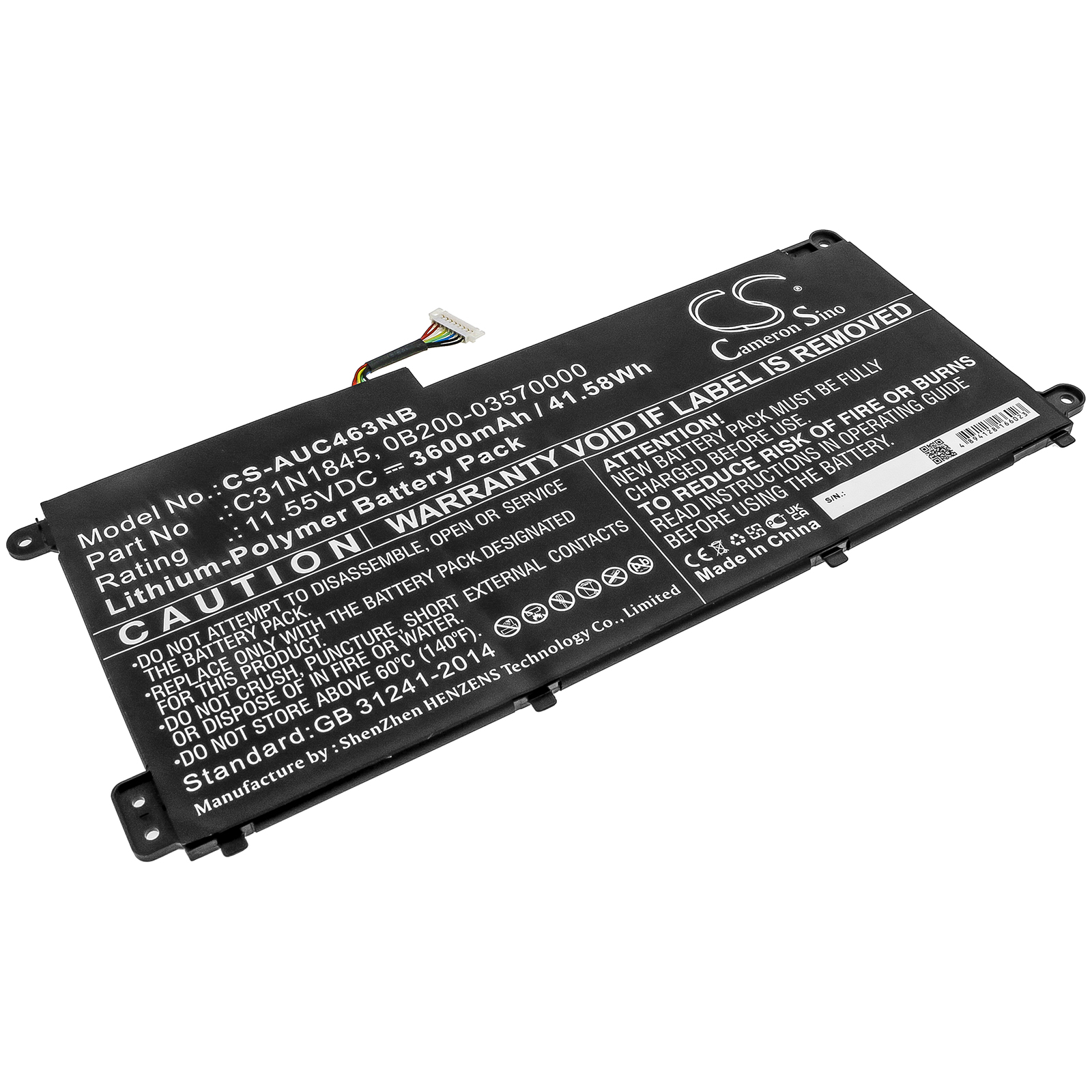 25338_0JEnB235J3fEDo Akku ersetzt Asus C31N1845, 0B200-03570000 passend für Chromebook C436FA