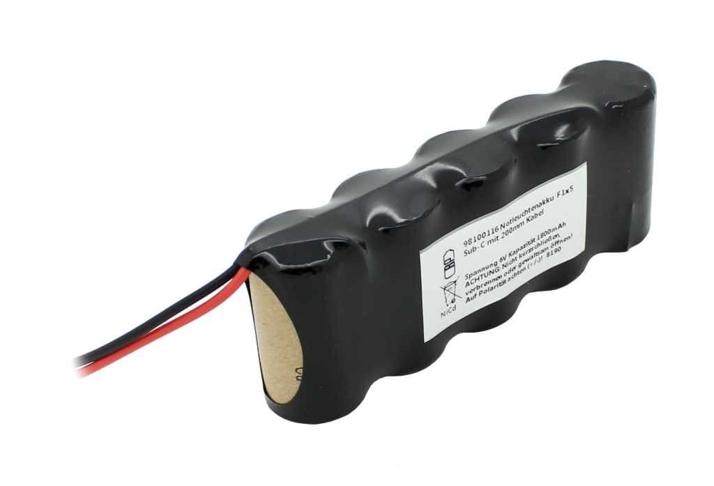 27052_0I9PTnEuxnqBOI Notleuchten Akku 6V 1800mAh Ni-CD F1x5 mit Kabel