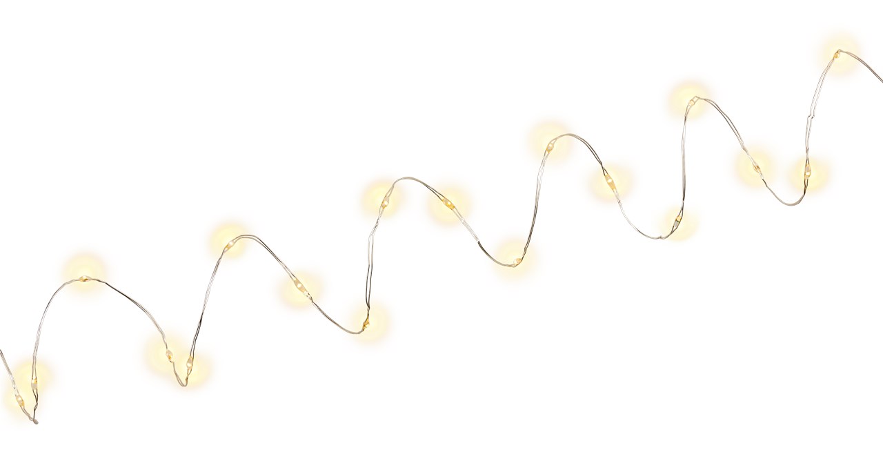 27231_0jLQNXE18ZwH3R 2x 20 guirlandes lumineuses à LED en fil d'argent, avec minuterie