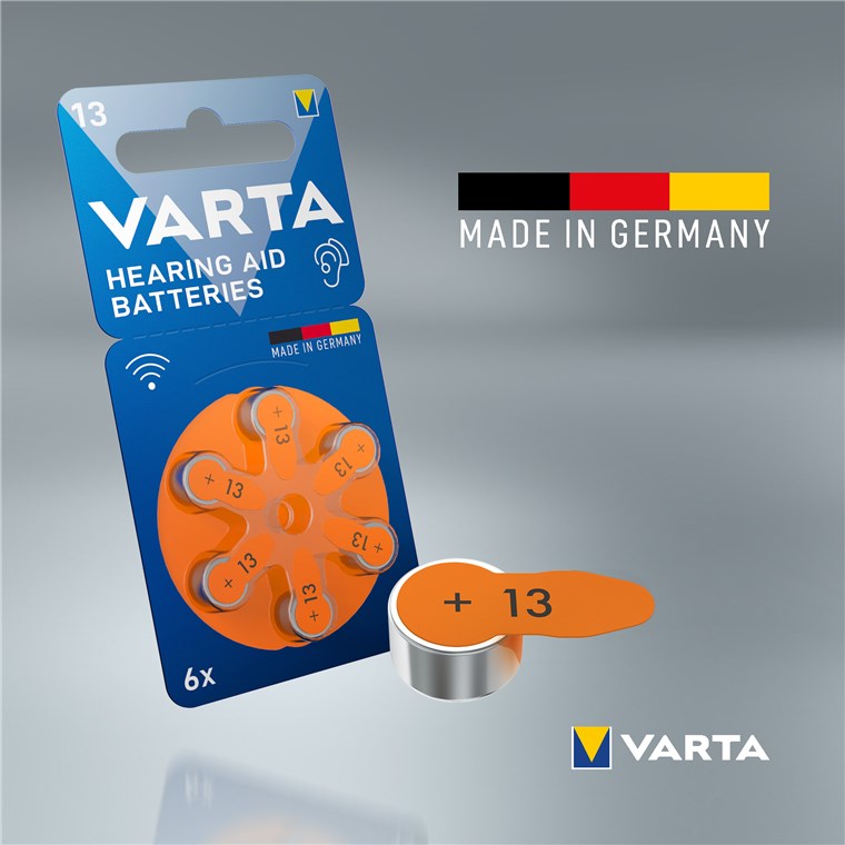 27268_09FmksXcD4YL83 Varta 13 / PR48 Piles auditives zinc-air, paquet de 6, remplace A13, AC13, P13