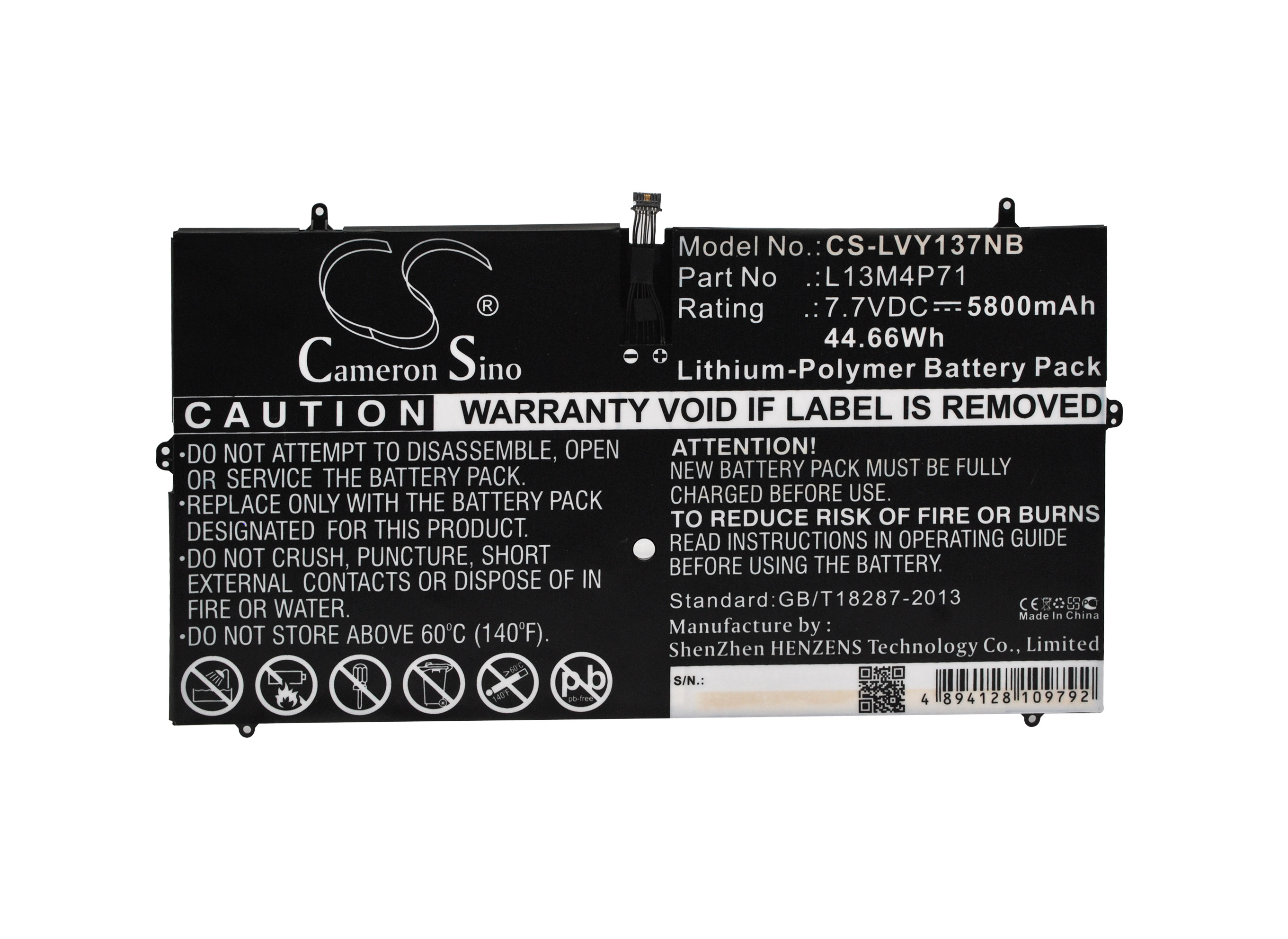 23926_0 Akku ersetzt Lenovo L13M4P71, L14S4P71 passend für Yoga 3 Pro 1370 13.3"