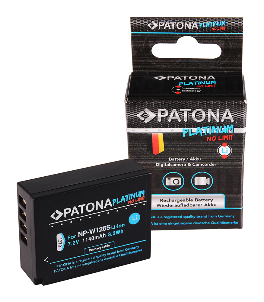 Batterie Patona Platinum pour Fuji NP-W126 1140mAh