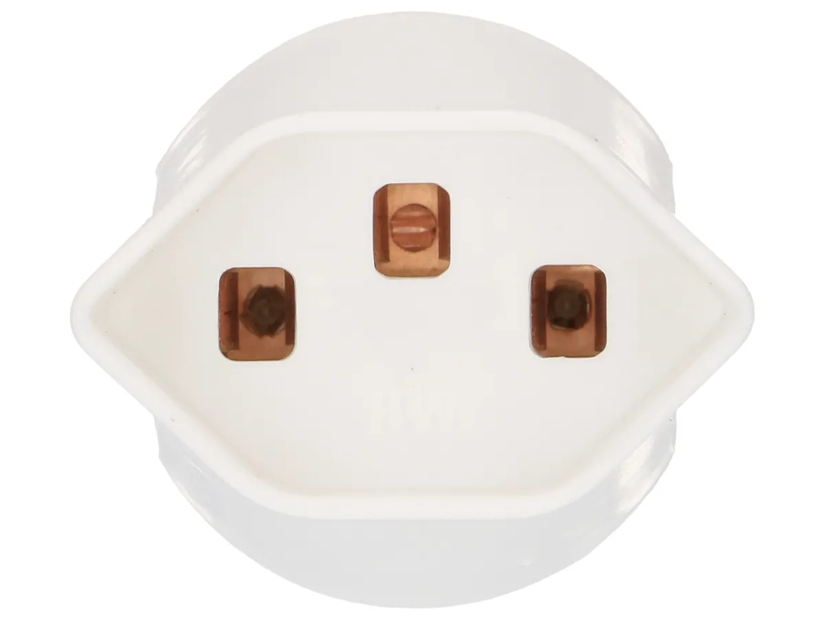 16144_2meoHiDTcjOcNf Reise Adapter CH - EU, Schweizer Steckdose Typ J (T23) - DE-Stecker, Typ F, 16A