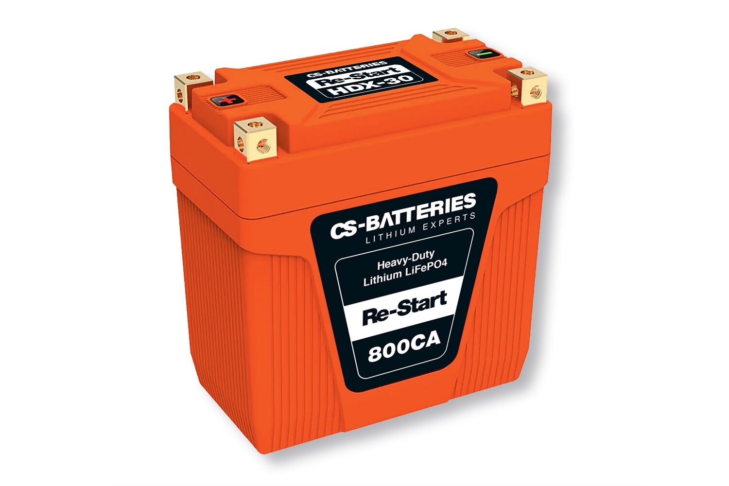 26136_0 12V 8Ah LiFePO4 Heavy-Duty HDX-30 Motorrad Starterbatterie 800CA (PbEq 20-30Ah)