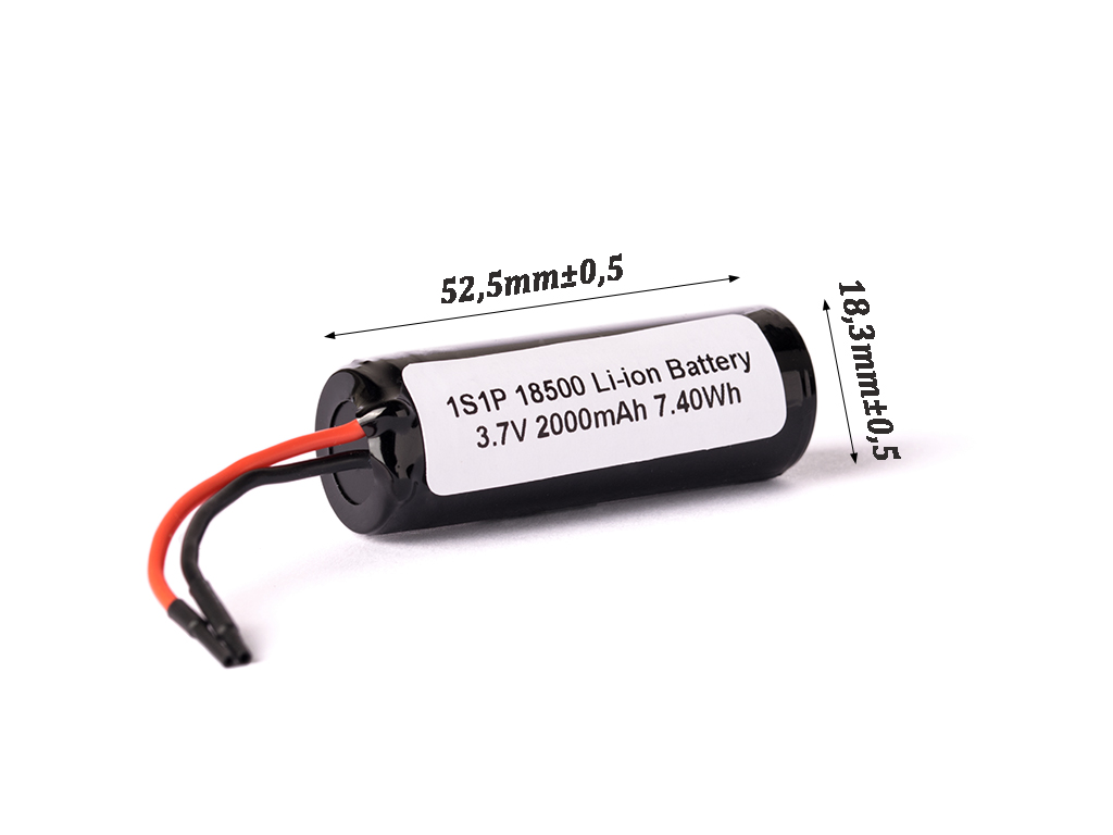 20373_0pbtf2U7sl0KfH Keeppower 1S1P 18500 Lithium-Ionen-Akku PCB/BMS geschützt mit Kabelanschluss
