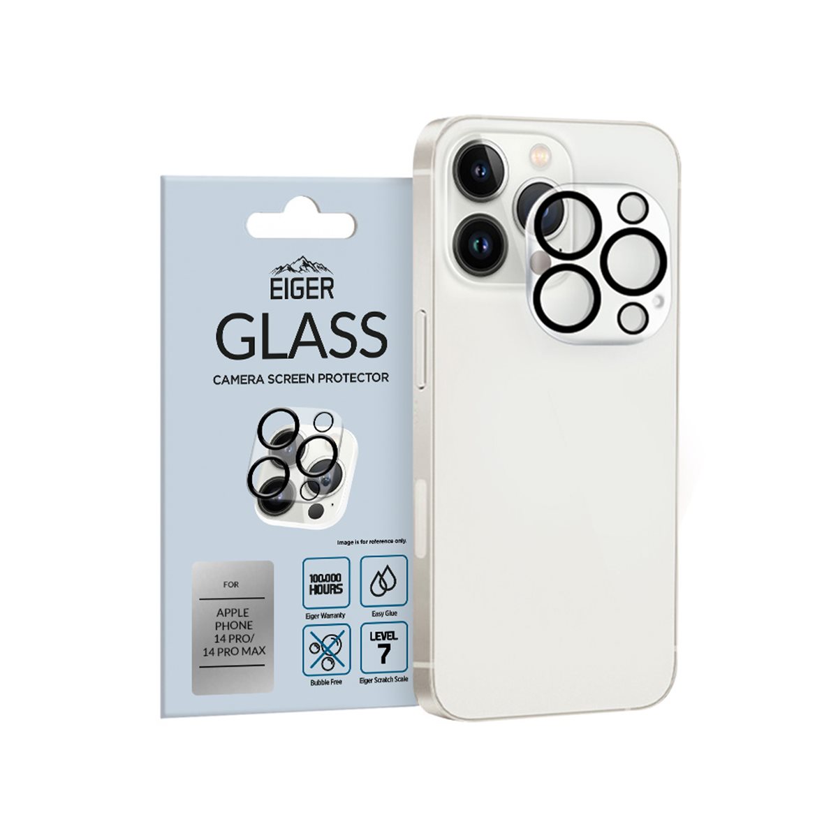 26210_0oIcFs7X4uRofF EIGER APPLE IPHONE 14 PRO/APPLE IPHONE 14 PRO MAX KAMERAGLAS 3D GLASS CAMERA