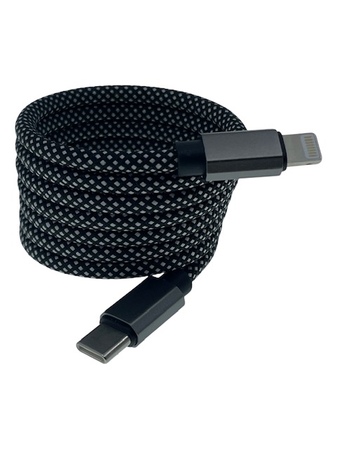 18270_14IHFrqyc33xPw Magnetisches Kabel USB-C auf Lightning 1m max. 27W grau