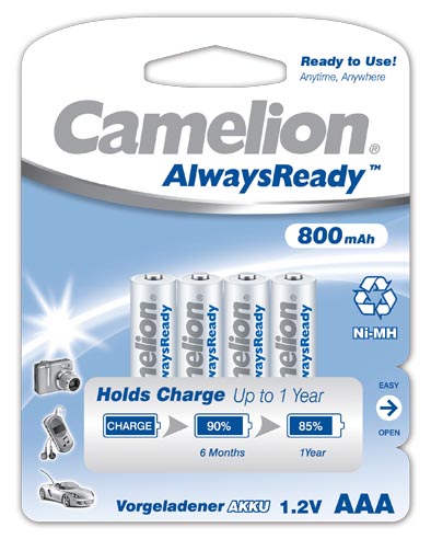 13356_0Blzk9PEs6bfQ9 Camelion Always Ready, AAA, Micro Akku, 800mAh