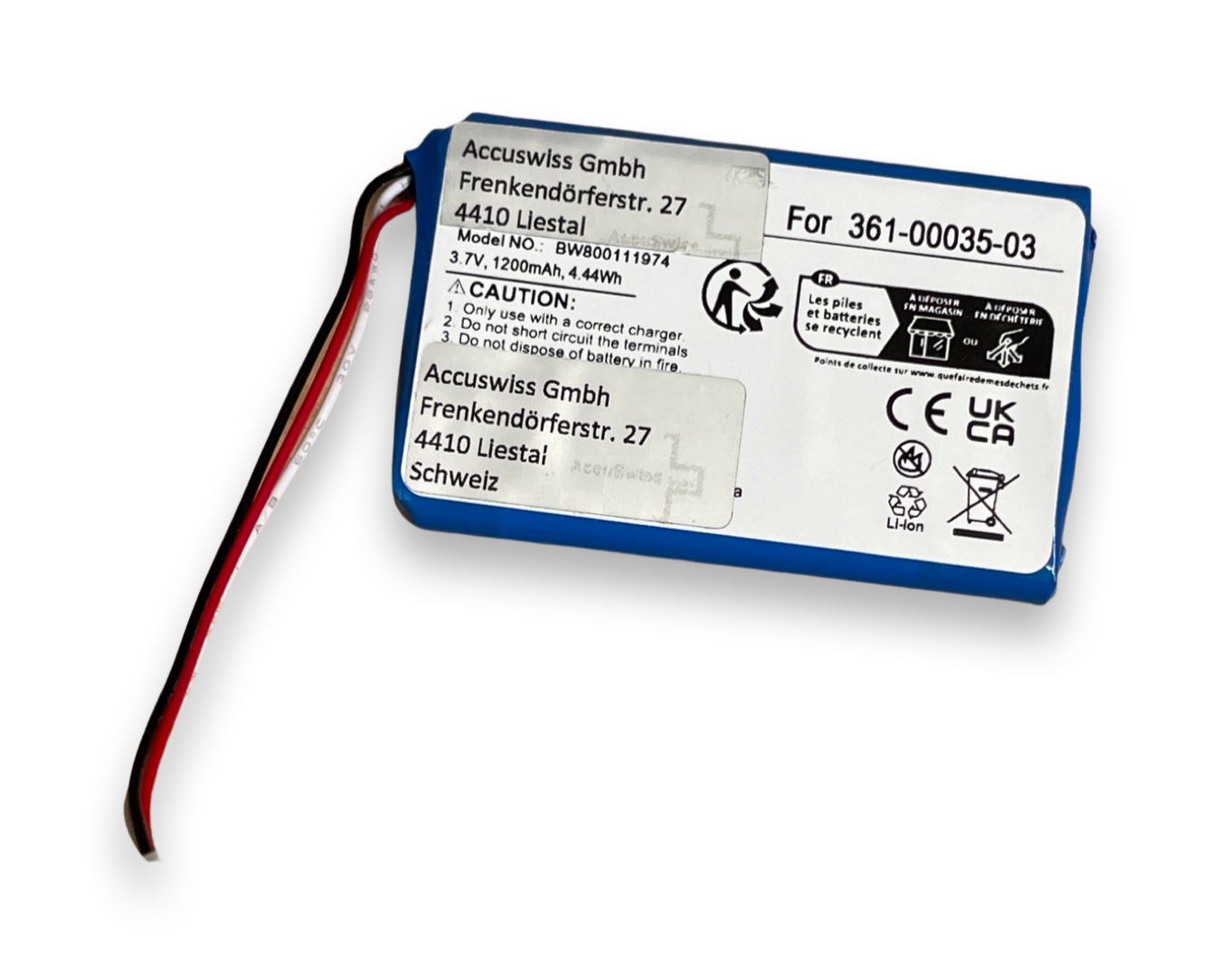 Akku ersetzt Garmin 361-00035-03, 010-01316-00 1200mAh