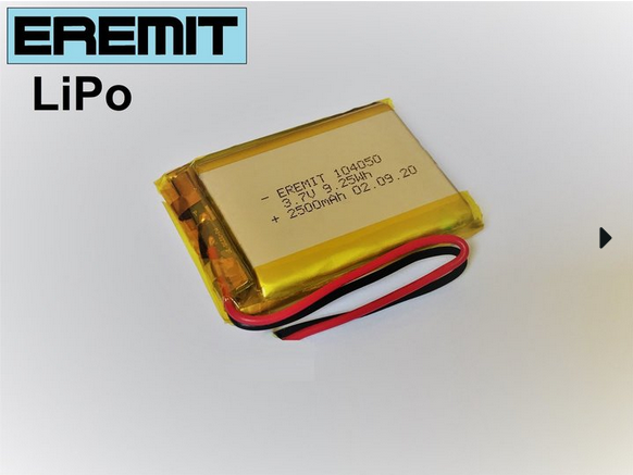 24991_0ntyBtYTMLTFlX Akku 104050 3.7V 2500mAh Li-Polymer Power Pole Stecker