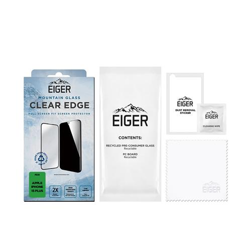 27090_1CfZSP3X1FjFzE iPhone 15 Plus, Displayschutzglas, Mountain Glass Clear Edge