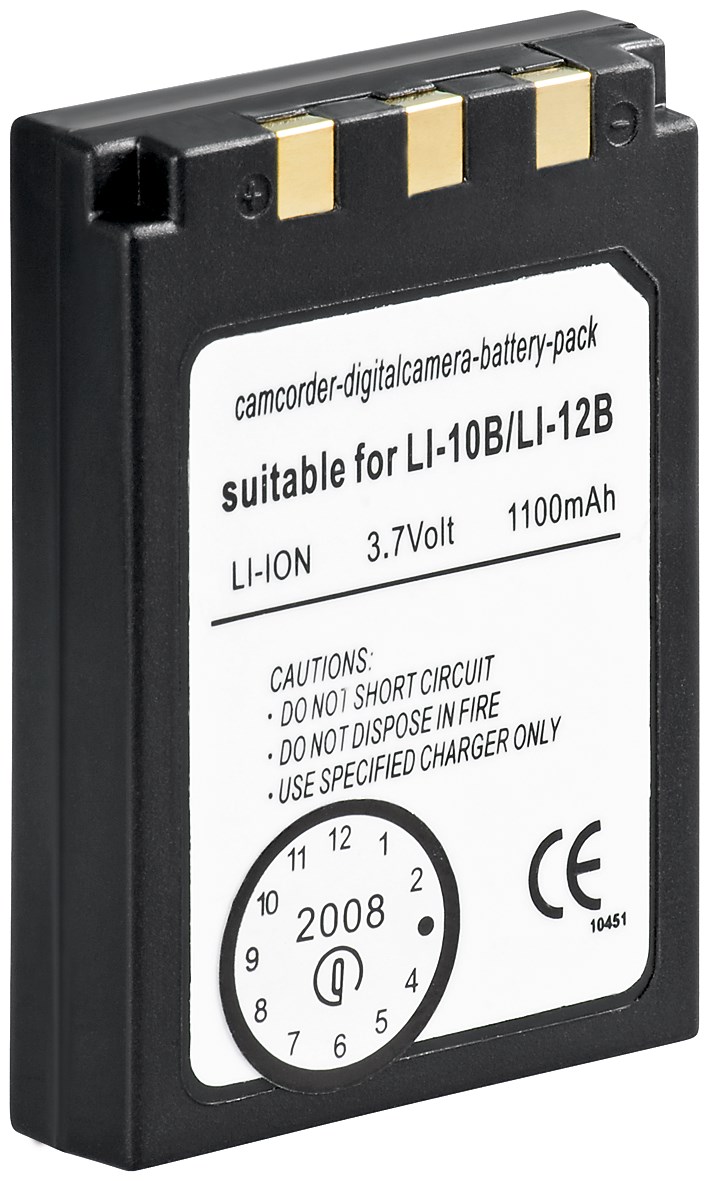 Akku ersetzt Sanyo DB-L10 passend für Xacti VPC-MZ3, VPC-J1, VPC-J2
