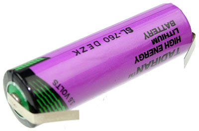 16589_0 Tadiran SL-760/T AA Lithium Batterie 2.2Ah mit Lötfahne, Hochstrom