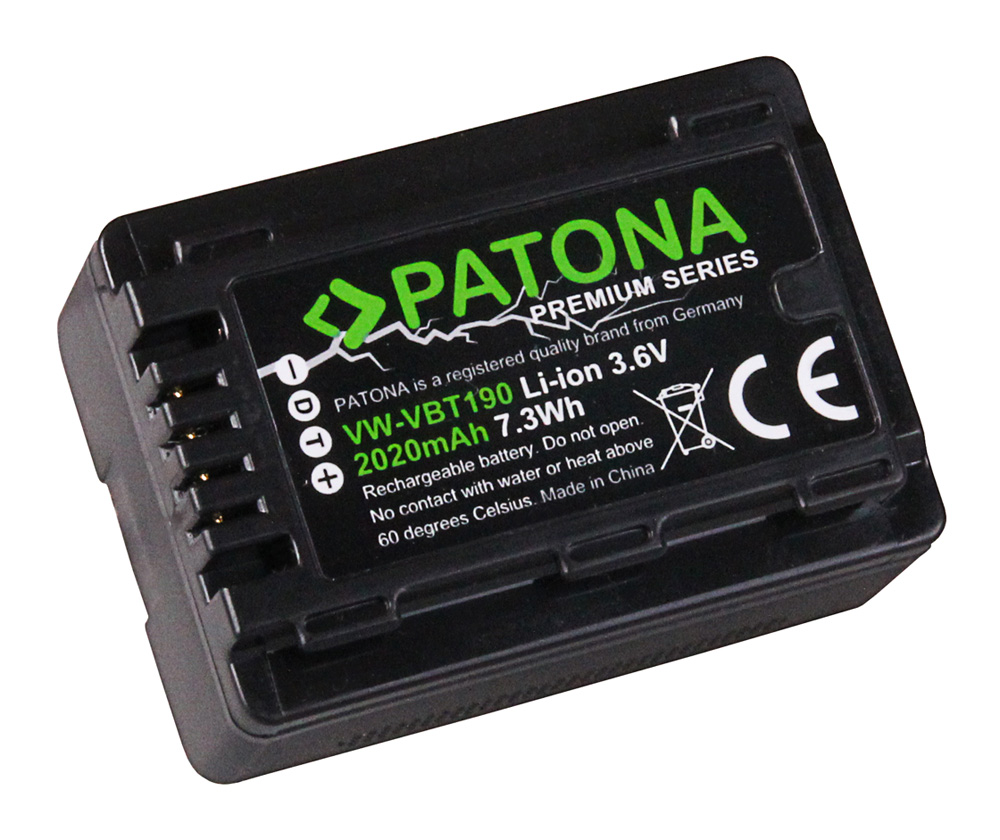 19101_0jFXFIPpBhZqHa Akku ersetzt Panasonic VW-VBT190, VBT190EK 1900mAh