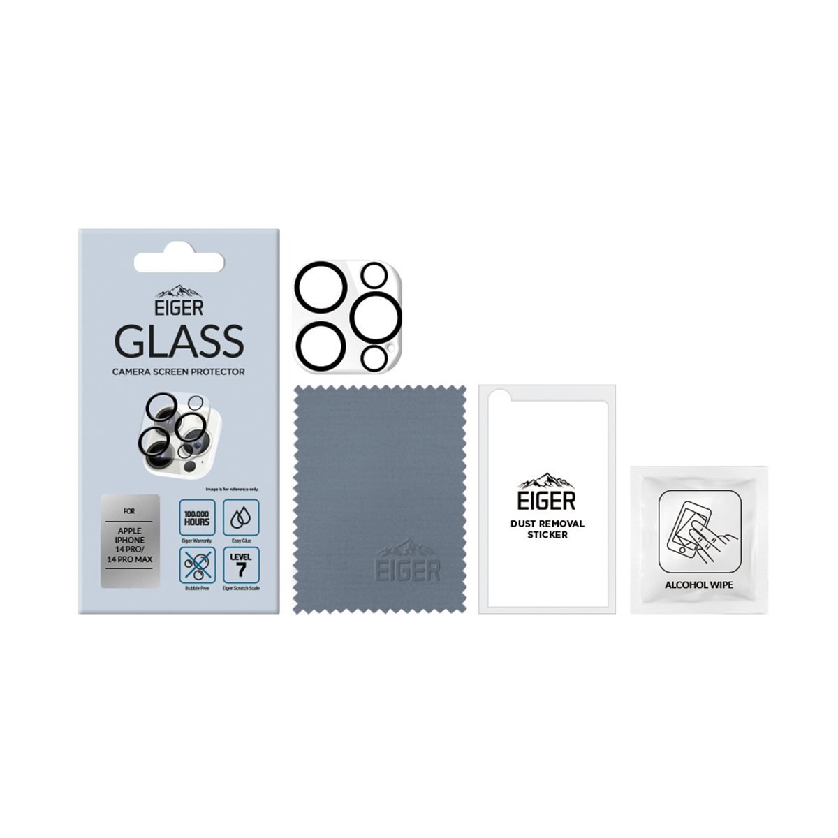 26210_1hR23ig6LH9XAU EIGER APPLE IPHONE 14 PRO/APPLE IPHONE 14 PRO MAX KAMERAGLAS 3D GLASS CAMERA