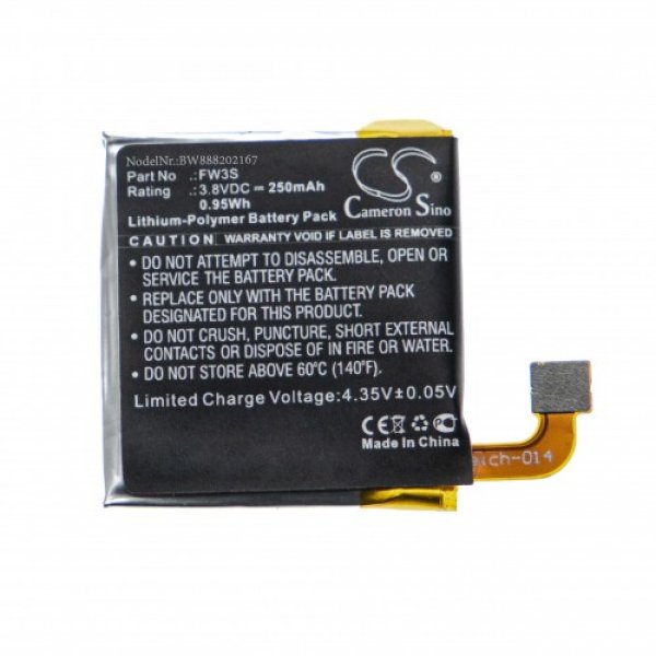 24598_0LoR8HK2jLbsTs Akku ersetzt Motorola FW3S passend für Motorola Moto 360 2nd, Moto 360 2rd