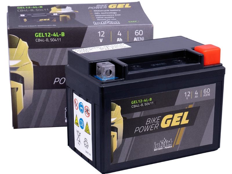 12439_1GVIwYBIUXHZwK Intact GEL12-5ZS batterie de moto GEL remplace GEL 12-4L-BS, YTZ5-S, 12V 4Ah