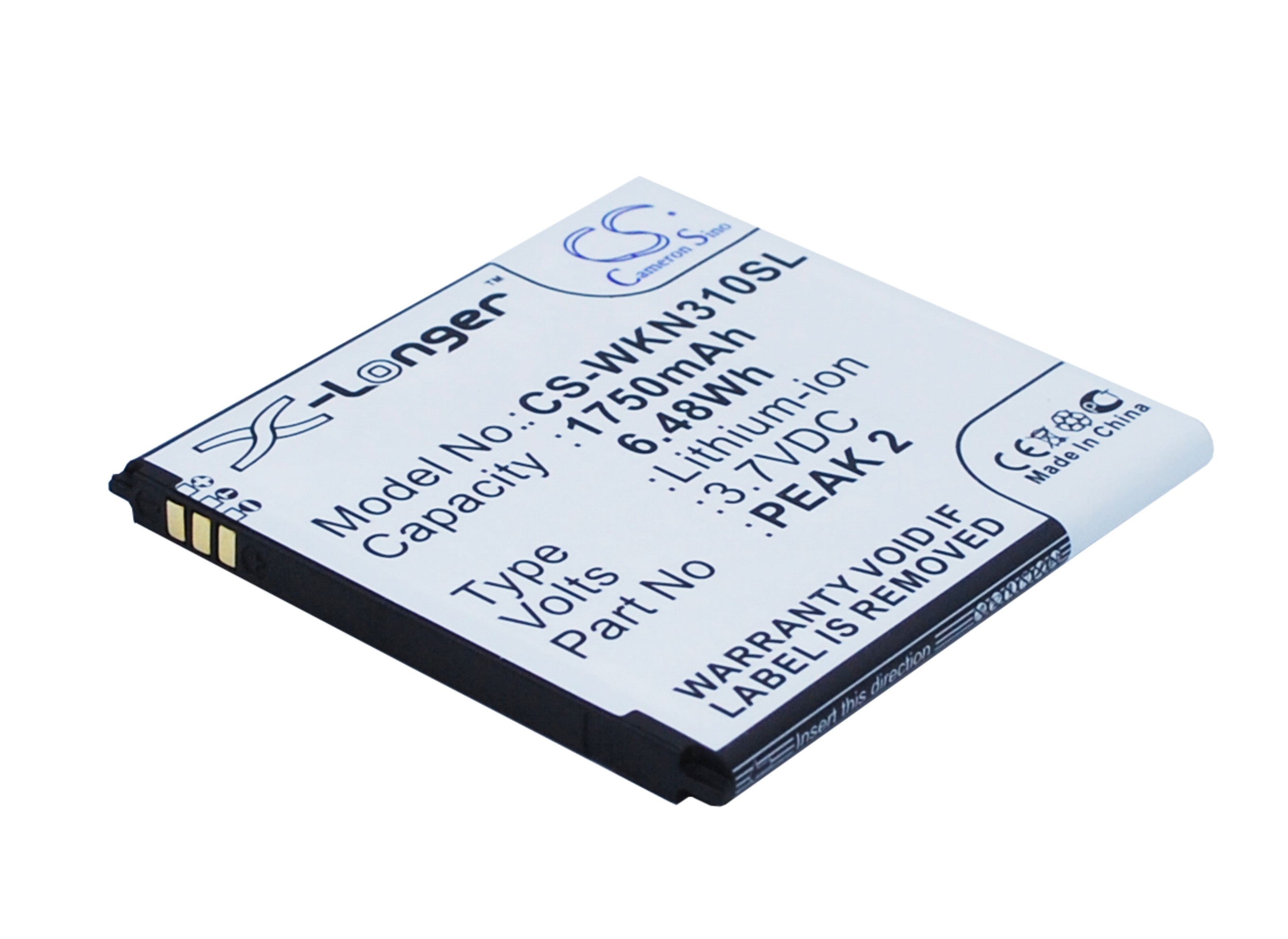 23464_0Eij1yno0ZubFp Batterie de remplacement S104-E880000-001 pour Wiko Cink Peax 2 1750mAh