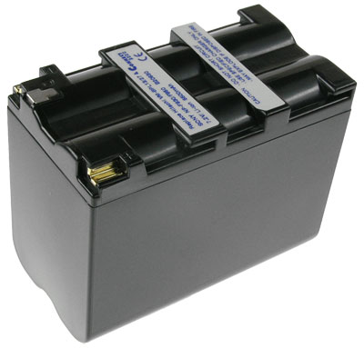 8063_0 Akku ersetzt Sony NP-F330, NP-F930 6600mAh Schwarz