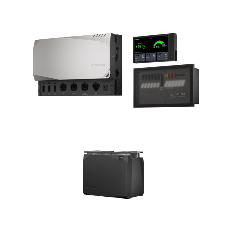 26877_0 Kit d'indépendance EcoFlow avec Power Hub, panneau de distribution, moniteur, kit 2 kWh