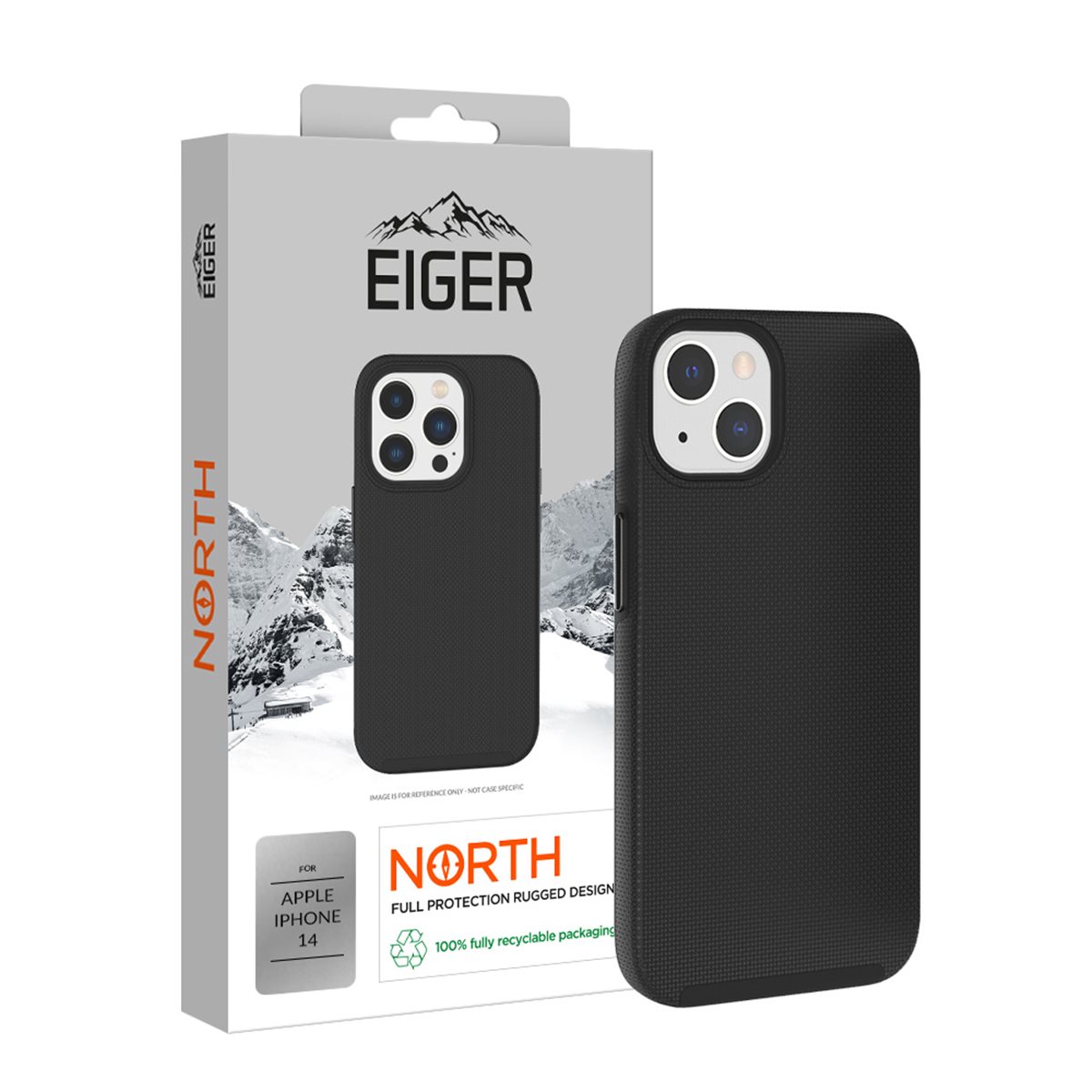 26184_0YDG7AwdVKSS6X EIGER APPLE IPHONE 14 OUTDOOR-COVER EIGER NORTH RUGGED BLACK