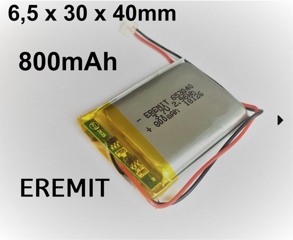 24925_0T4giyY09U7cgU Akku 653040 3.7V 800mAh Li-Polymer Banane Stecker