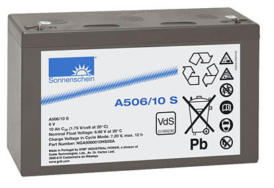 18410_0 Sonnenschein Exide Dryfit A506/10S 6V 10Ah