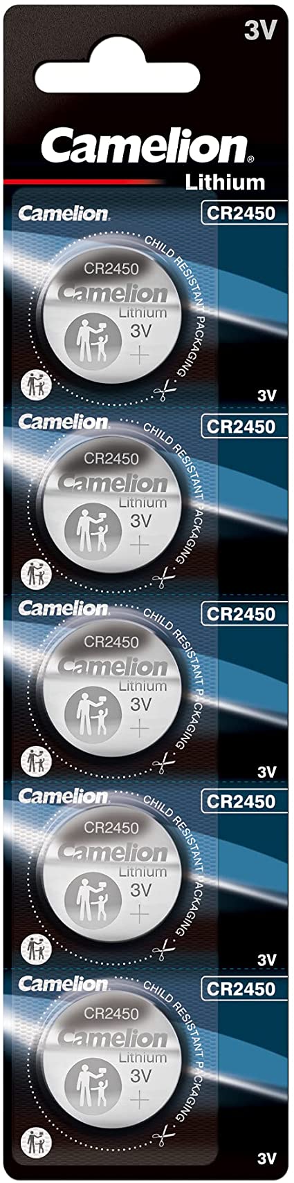 24496_0MMcKxXzgbtQou Camelion CR2450, DL2450, 5er Packung Batterien