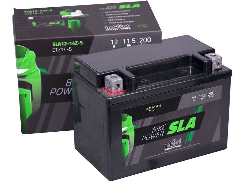 24082_0LNYfof9N3tF75 Intact SLA12-14Z-S Motorradbatterie ersetzt YTZ14S, GTZ14S, 51101 12V 11.5Ah