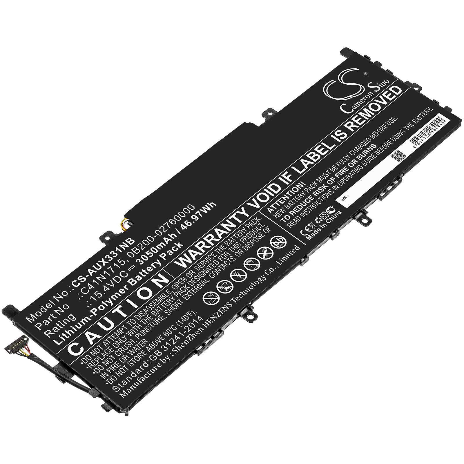 25315_0kgPeYnDqXXC2G Akku ersetzt Asus C41N1715 passend für ZenBook 13 UX331UA, UX331UN