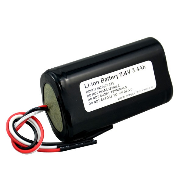 23824_0XU68S3FyNsXGo Keeppower 2S1P 18650 7.4V 3400mAh Akku mit BMS