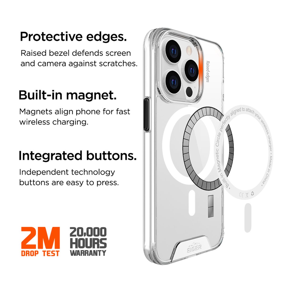 26199_1lhG8Co58CsjYO EIGER APPLE IPHONE 14 PRO TRANSPARENTES MAGSAFE CASE EIGER GLACIER CLEAR